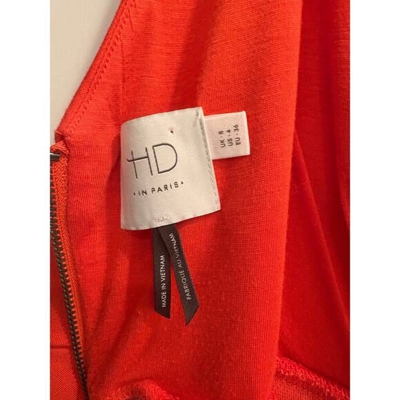 HD in Paris Anthropologie Size 4 Orange Sleeveless Dress - Picture 7 of 8